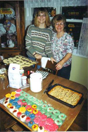 Proudly showing off our xmas cookies